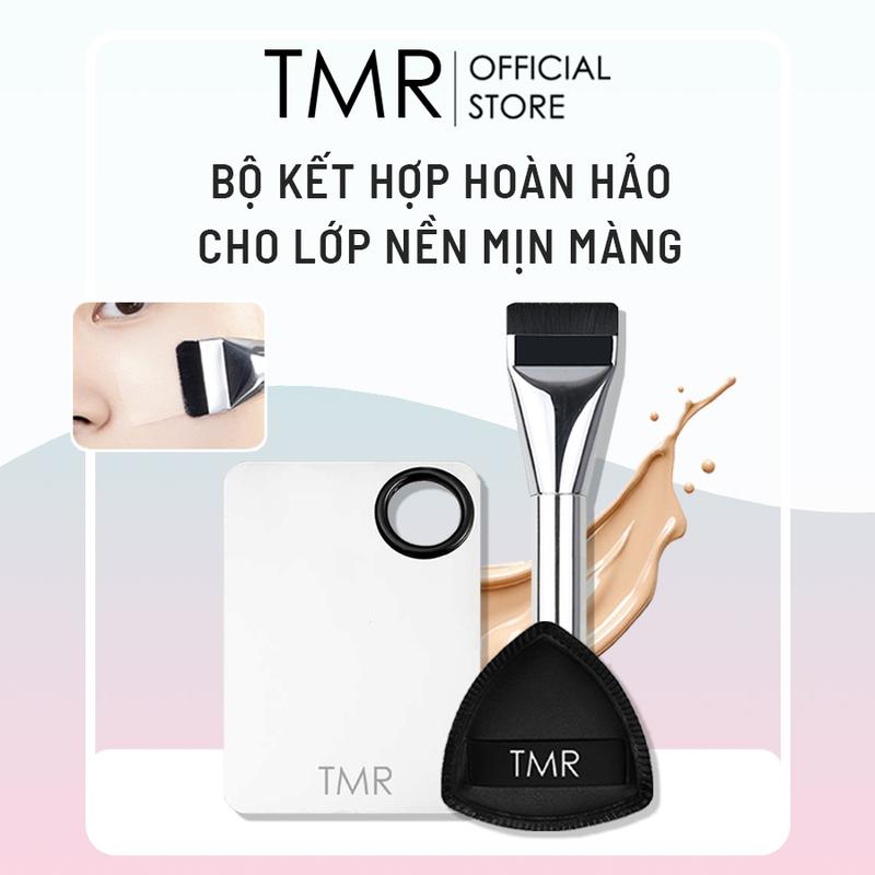  Bộ Nền hoàn hảo Cọ Tán Nền TMR – Bộ Kết Hợp Hoàn Hảo: Khay Trộn  Cọ Phấn Nền Mút Tán Nền sp304 
