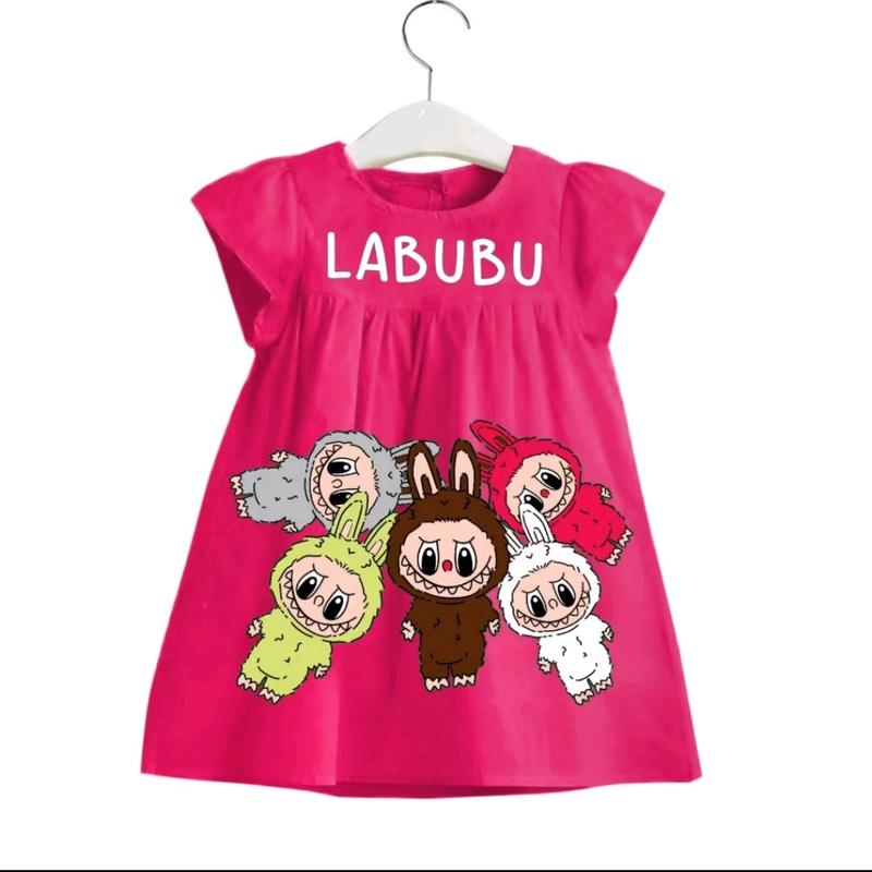 Dress anak perampuan labubu / fashion anak terbaru usia 0-3 thn 0