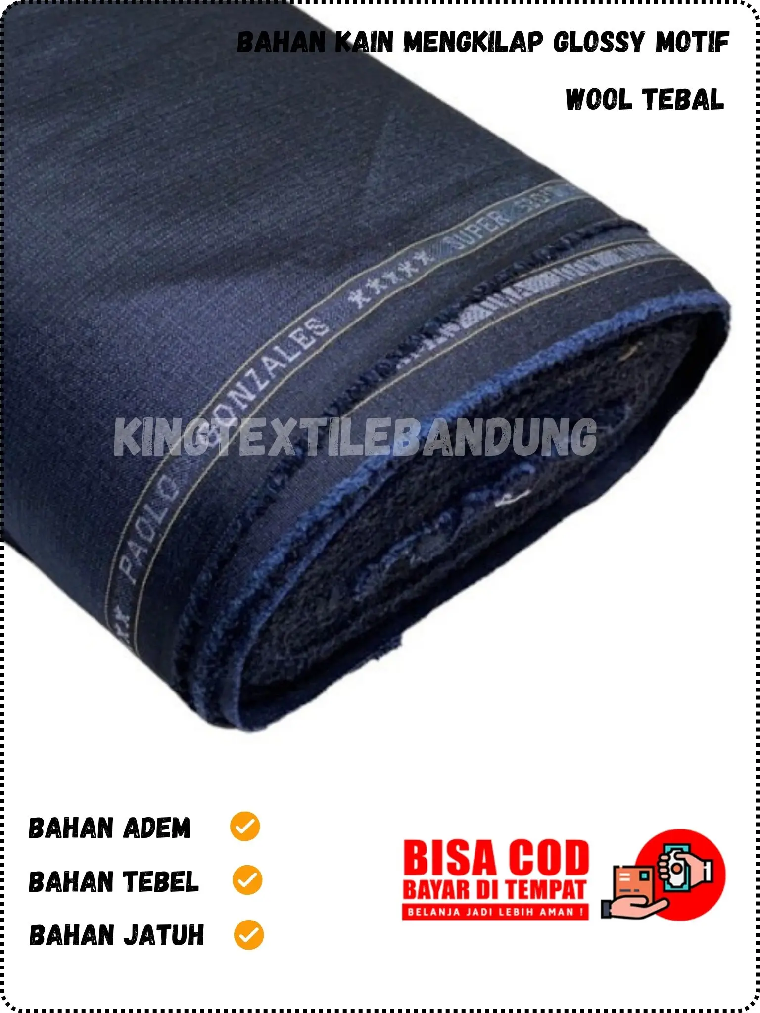 BAHAN KAIN GLOSSY MOTIF SETELAN ATAS BAWAH BAHAN CELANA