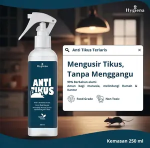 Hygiena Semprotan Pengusir Tikus Alami Obat Pengusir Anti Tikus Ampuh dengan Formula Aromatic Spray Melindungi Rumah dari Tikus