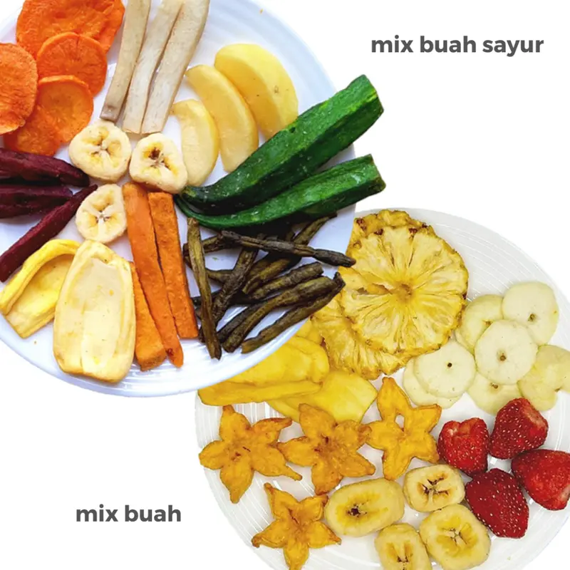 Buah Toples 300ml | Keripik Buah | Buah Kering | Kripik Buah | Keripik Strawberry Kering | Snack Buah | Cemilan Buah | Snack Sehat | Snack Bawang Merah Bawang Putih | Mix Buah Toples | Cemilan Sehat | Keripik Bawang | Keripik Sayur 1