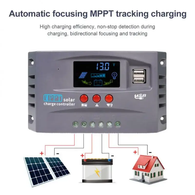 HXC Solar Charge Controller MPPT 2 USB Automatic Identify 12V/24V - HXC3 7