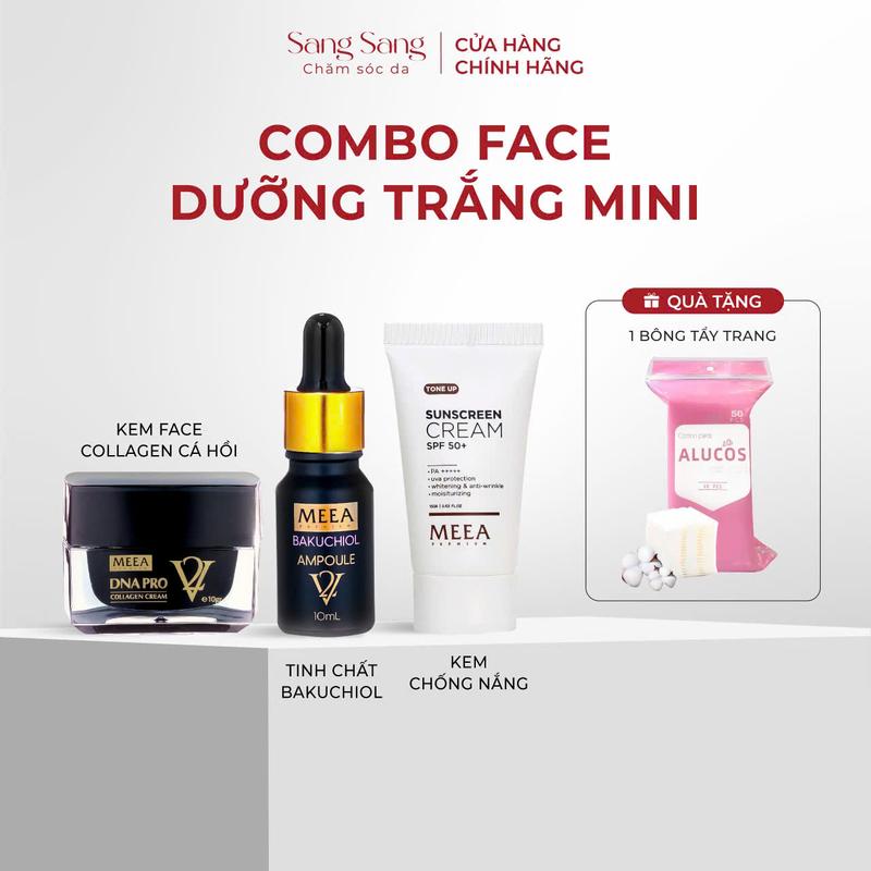 [COMBO] Kem Face COLLAGEN & KEM CHỐNG NẮNG MEEA + Quà Tặng