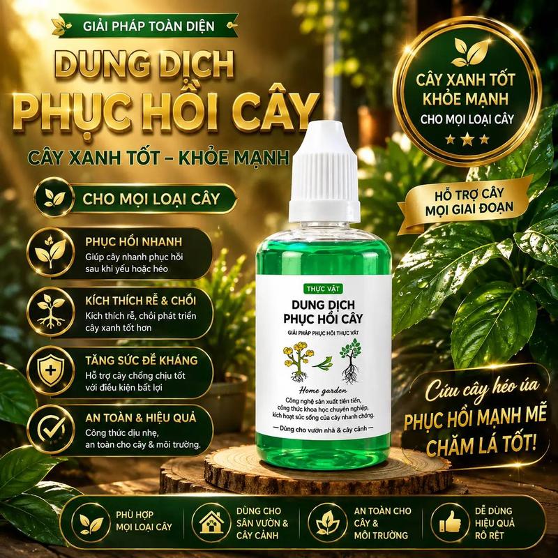 Dung dịch phục hồi cây trồng chuyên dụng dạng đậm đặc【Chỉ cần vài giọt mỗi lần…