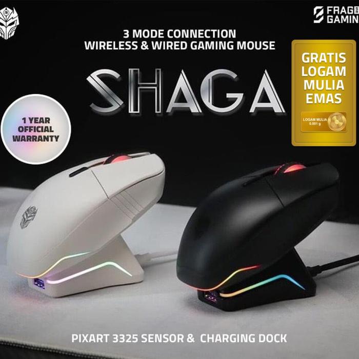 Jual Rexus Shaga RX130 Mouse Gaming Wireless SAGA RX-130 - Hitam ...