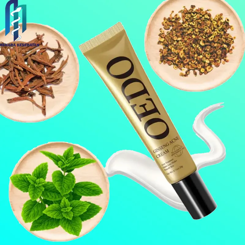 Oedo Ginseng Acne Cream Treatment Fades Acne Marks Smooth Skin Krim Penghilang Jerawat 1