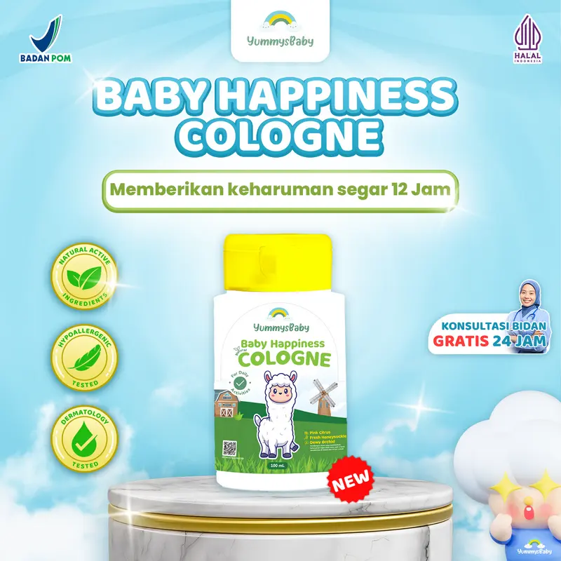Yummys Baby Cologne 100ml | Sweet & Lovely Cologne untuk Harum Tahan Lama Si Kecil Sepanjang Hari cusson 1