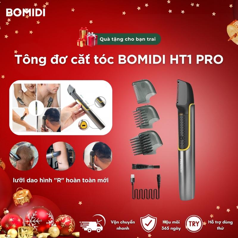 Tông Đơ Cắt Tóc BOMIDI HT1 PRO Cạo Râu Cạo Lông Toàn Thân BOMIDI HT1 PRO- sạc Type-C chống nước IPX6