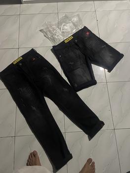 Product Review of SiZE 28-33 [COD+GRATIS ONGKIR]Celana pendek Black viper terbaru motif catur slimfit denim distro santay starboy Jeans Tebal Lembut Stretch Pria Cowok Santai  Keren denim outfit from P**R 0
