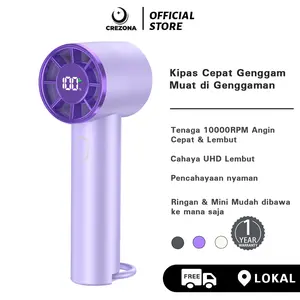 Kipas Angin Portable Mini Kipas Angin Turbo Kipas Angin Genggam Memiliki 100 Level Kecepatan FB12