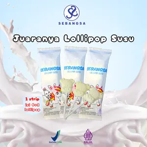 PERMEN LOLLIPOP SUSU SEBANGSA CAMILAN HALAL BPOM ISI 6+2 PCS & 1 BAL