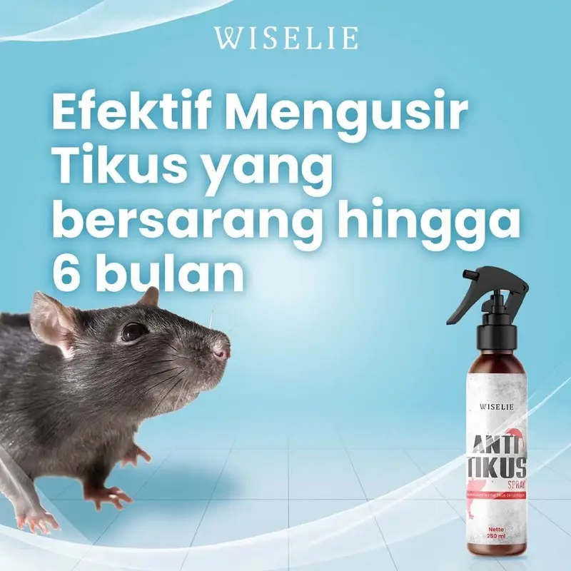Aromatic Spray Anti Tikus Wiselie Semprotan Pengusir Tikus Alami Obat Pengusir Anti Tikus Ampuh dengan Formula Aromatic Spray Melindungi Rumah dari Tikus Cairan 2