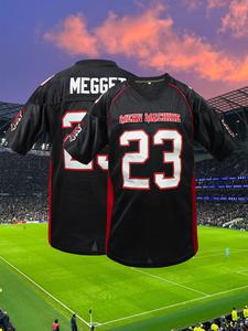 Camiseta de fútbol para hombre - Transpirable, de corte holgado, con cuello en V, bordada, unisex, de rugby, de poliéster, sin elástico - Perfecta para entrenamiento de equipo, casual, estilo urbano, al aire libre, fiesta, vacaciones y regalos