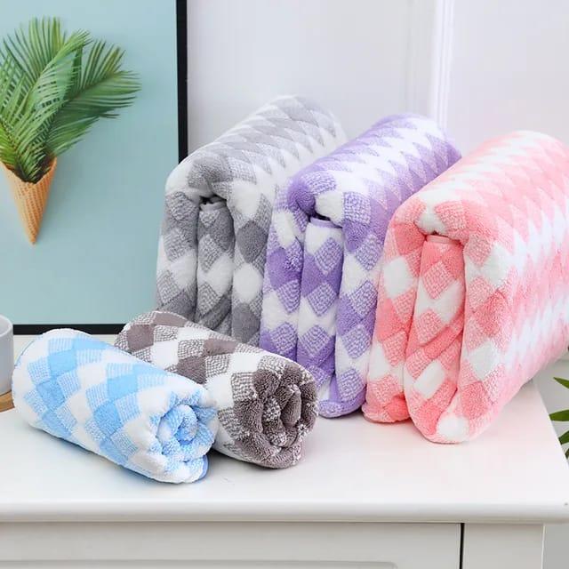 COD Paket Handuk Dewasa 3 pcs Handuk Microfiber uk 70 x 140 cm Hadiah Kado 4