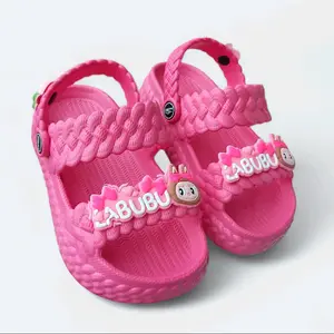 Sandal Anak Perempuan Ban2 Selop Labubu Fashion Kepang Tali Belakang Sb2020 Sandal Anak Fashion