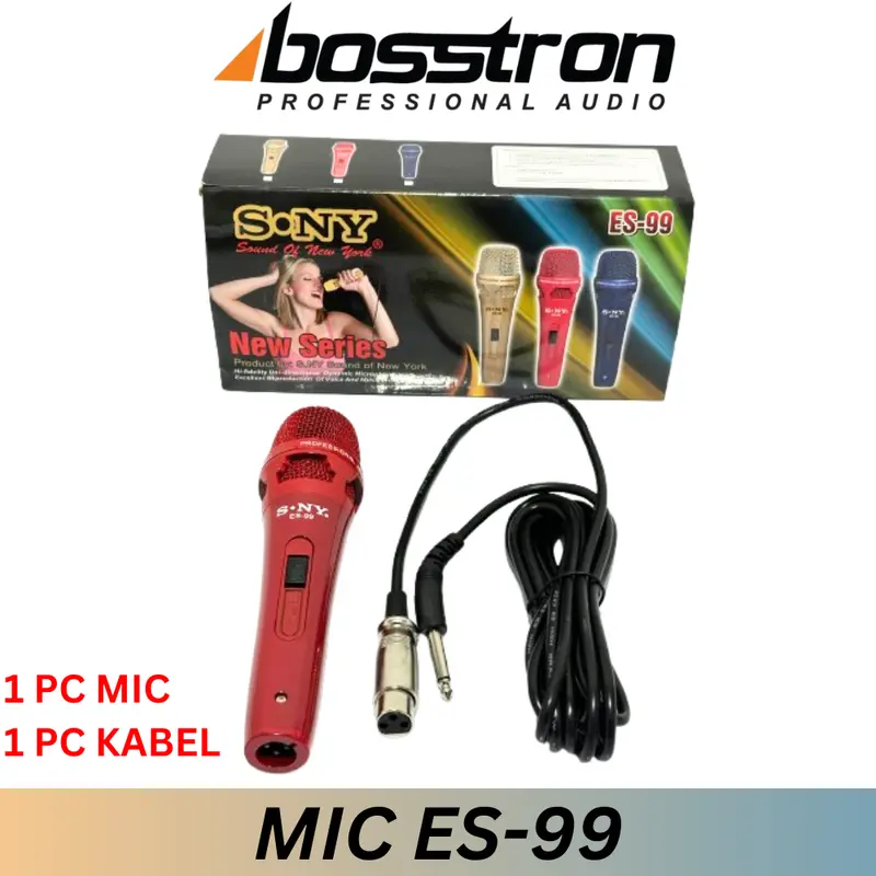 S. NY SOUND OF NEW YORK MIC KABEL MICROPHONE CABLE ES-99 MIKROFON KARAOKE 5