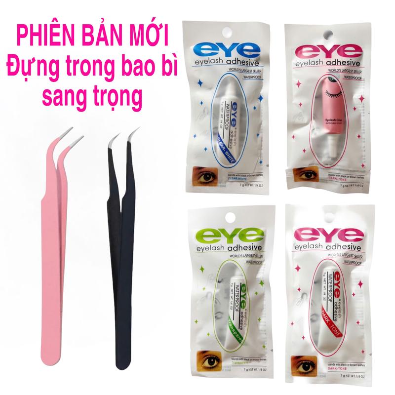Keo dán mi keo mi giả EYE 4g và nhíp gắn mi bằng thép không gỉ