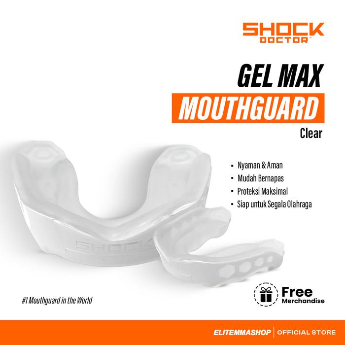 Gambar Shockdoctor Gel Max - Strapless 6100/Clear (Adult) Mouthguard Gum Shield Pelindung Gigi dari ELITE MMA SHOP Kota Administrasi Jakarta Barat Tokopedia