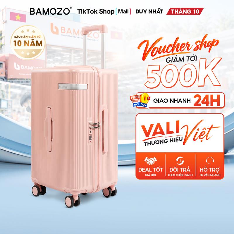 [KOC x BAMOZO] Vali Đi Du Lịch Lumispace Bamozo Size 20/24/28 Chất Liệu PC Cao Cấp Chống Xước Vỡ Không Phai Màu Khóa Bảo Mật Chống Trộm _LUMI