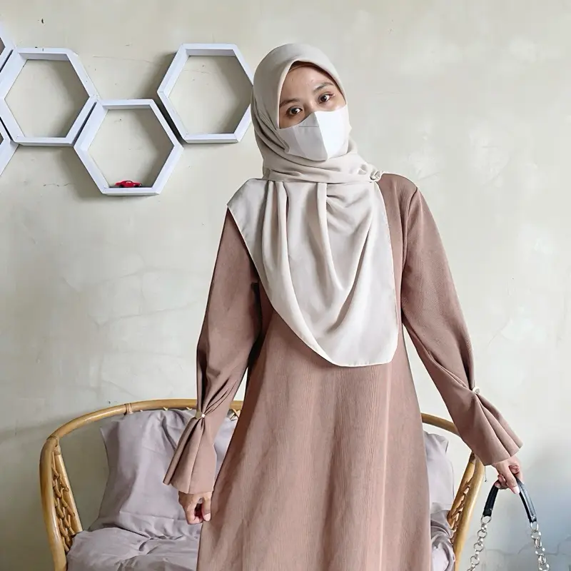 VH Abaya Madelin Knit Premium Casual Kekinian Terbaru Muslim 6