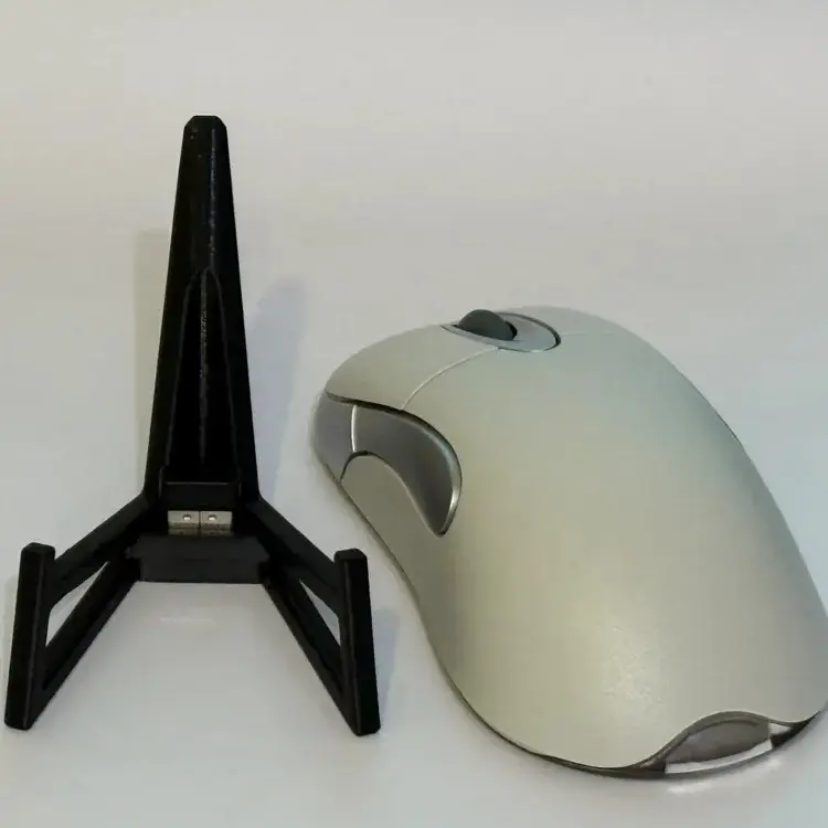 Mouse Stand Minimalist Mouse Holder Display Dengan Dongle Slot / USB Slot