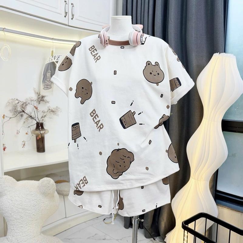 Áo Thun Unisex In Hình Gấu Dễ Thương - Thiết Kế Đơn Giản, Phong Cách Hiện Đại,…