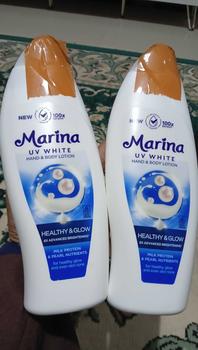 Product Review of Marina Hand Body Lotion UV White - Healthy & Glow [460 ml / 2 pcs] Exp : 09.2027 - Mencerahkan Kulit from a**o 0