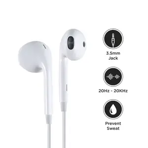 Headset Handsfree Copotan Semua Hp Jack 3.5mm Cocok Earphone Ori Extra Bass Plus Mic Telepon