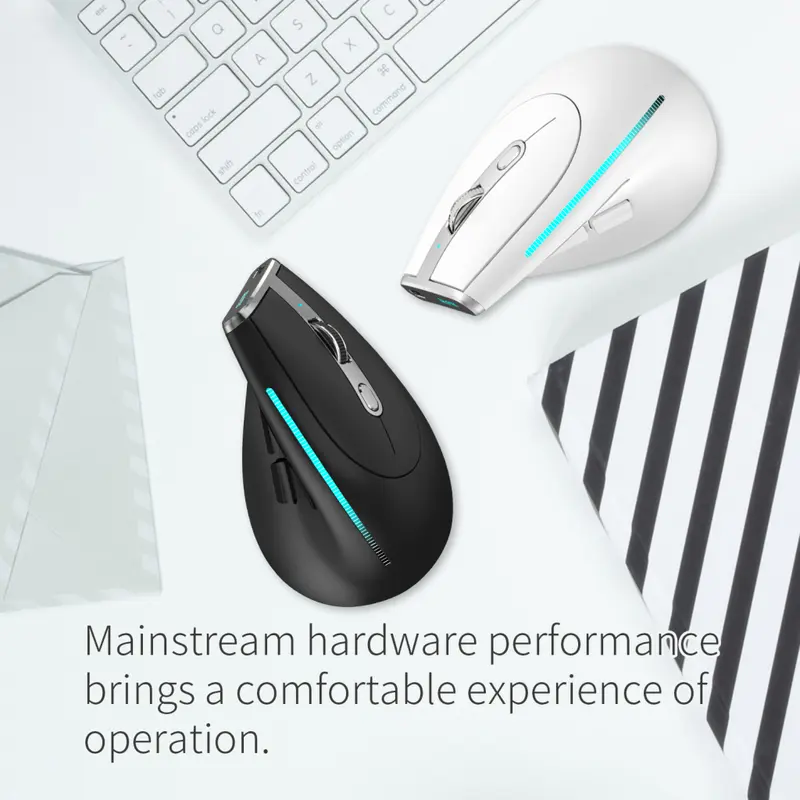 Zelotes F36 Wireless Vertical Mouse Programmable Bluetooth 5.0 USB 2.4G 1
