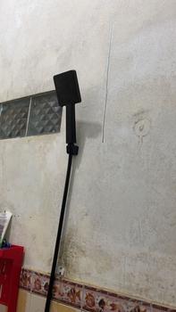 Product Review of Paket Hand shower Kotak Bulat Hitam Handshower mandi set semprotan sower mandi dan kran cabang BLACK Plastik from D**a 0