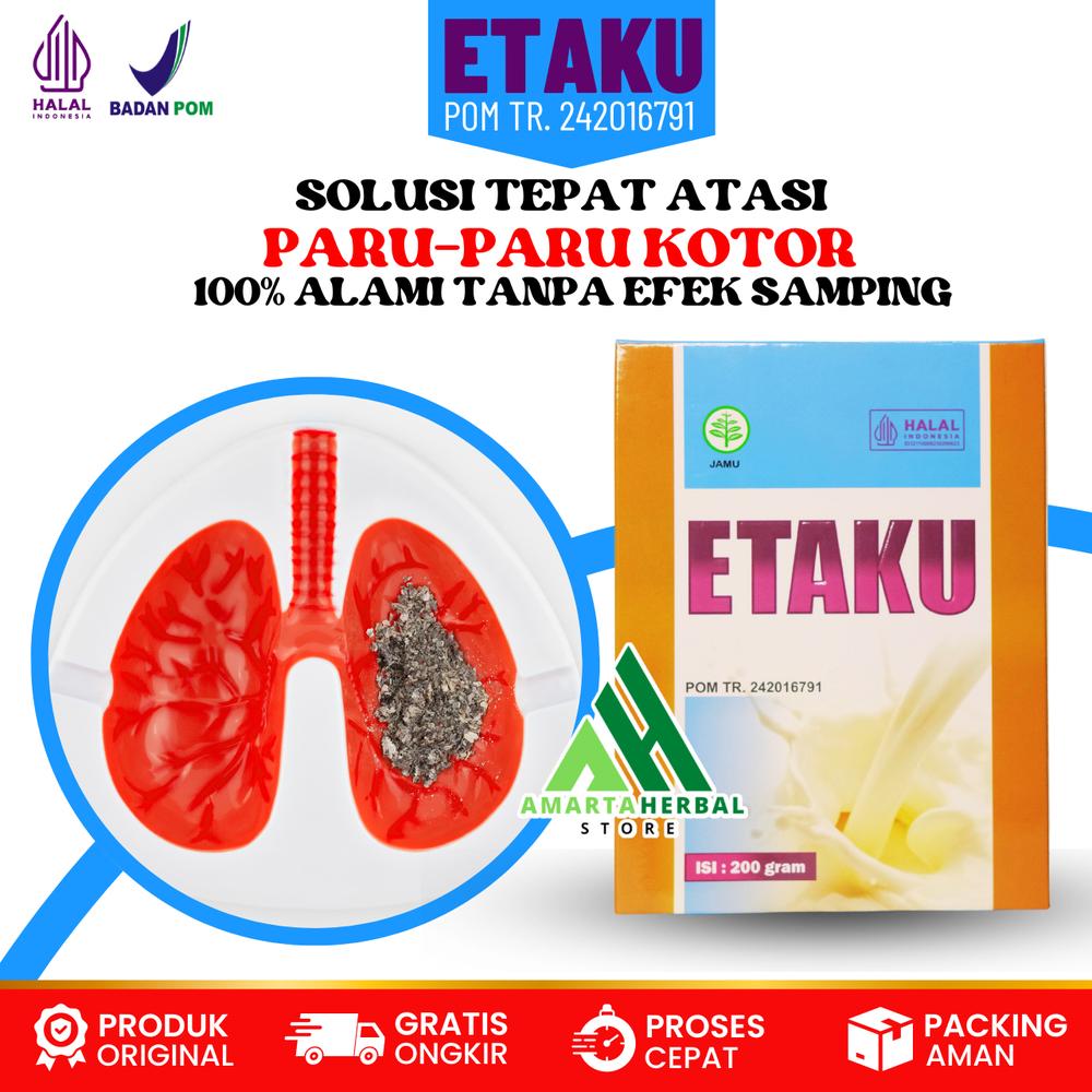 Herbal Susu Pembersih Paru-Paru Kotor Pneumonia Bronkitis TBC Batuk Berdarah Asma Sesak Napas - ETAKU