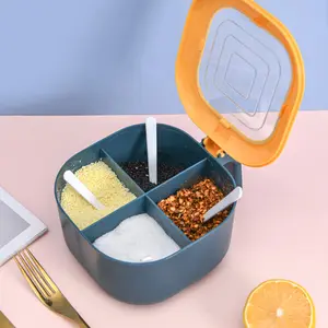 Kotak Tempat Bumbu Dapur 4in1 Kotak Menyimpan Bumbu Berbagai Jenis TOP1245