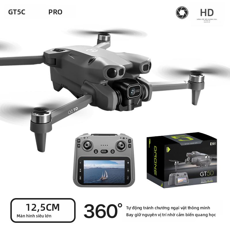 Máy bay không người lái GT50 màn hình trên remote, camera kép HD, chế độ bay tự…