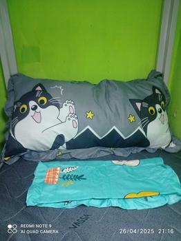 Product Review of JUAL SARUNG BANTAL CINTA RUMBAI, UKURAN 100 X 50 CM, KAIN KATUN POLYMICRO, PAKAI RESLETING, ANTI LUNTUR, BISA DICUCI, BERAT 150 GRAM from A**a 1
