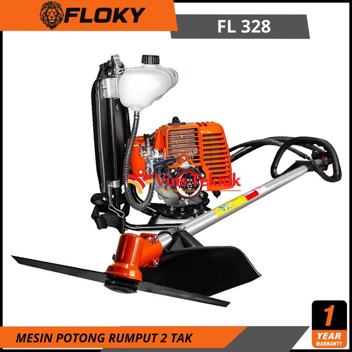 Gambar FLOKY FL 328 Brush Cutter 2 Tak Mesin Potong Rumput Gendong FL328 dari Vins Teknik Bekasi Kota Bekasi Tokopedia