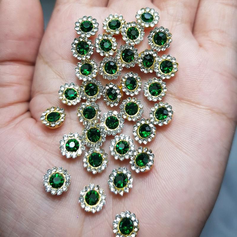 cangkang bunga ukuran 8mm isi 100 & 45bji / payet cangkang matahari 6