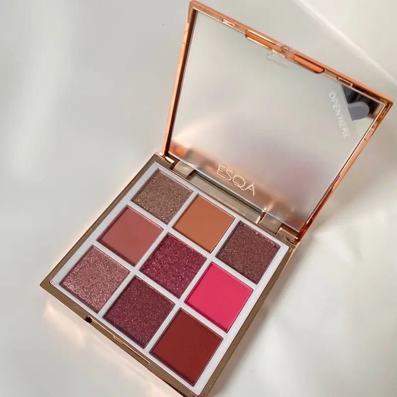 ESQA GODDESS EYESHADOW PALETTE PEACH BRONZE STEEL MAUVE PINK 4