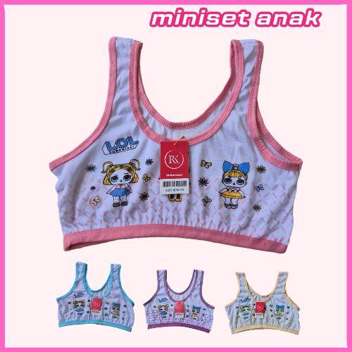 ISI 3PCS/MINISET MOTIF ANAK REMAJA SD/SMP BRA MINISET REMAJA FASHION KEKINIAN Perempuan Cantik