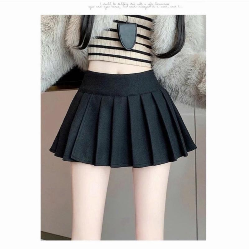 Chân Váy Dạ Dáng Tennis Cạp Lưng Cao BIG SIZE Khóa Sườn Lưng Cao Trên Rốn 4cm Tôn Eo Che Bụng Che Đùi To Cho Nữ TA-036