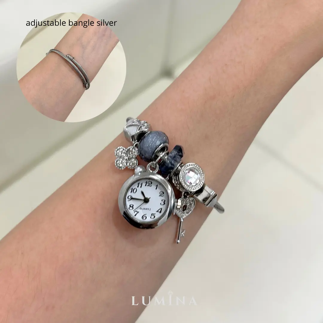 Jam Kunci Silver (Bangle, Titanium Grade A)