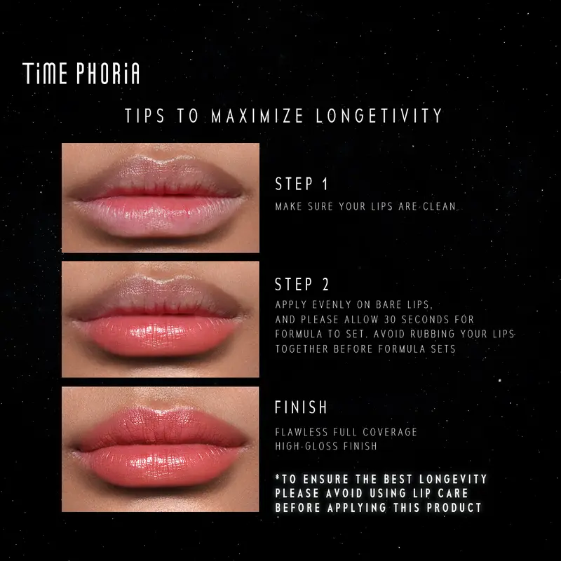 【HOT SALE 】TIME PHORIA - STELLAR DUST LIP STAIN 5ML  | Lipstick Lip Tint  Lip Gloss Lipcream Long Lasting Make Up Make Over Pigmented Matte Lip Cream 6