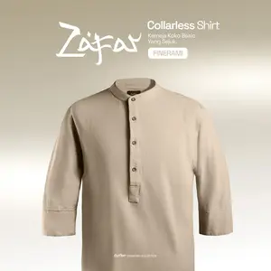 CUTOFF Zafar Kemeja Koko Rami Basic Polos Pria