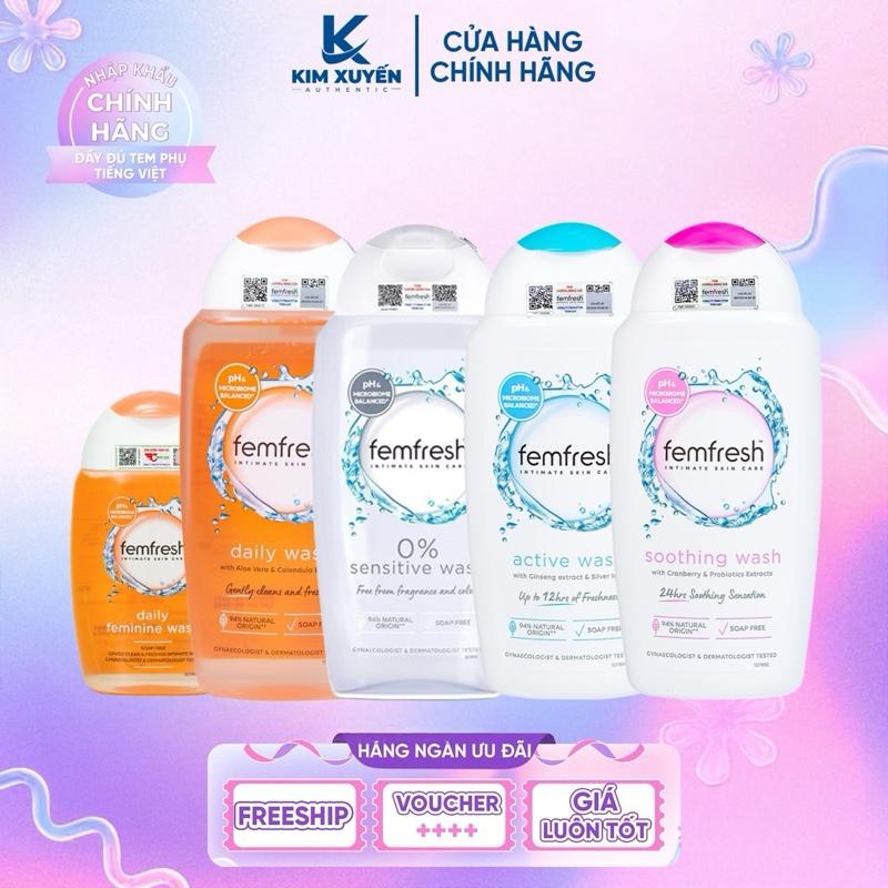 FEMFRESH Dung Dịch Vệ Sinh Phụ Nữ Femfresh Daily Intimate Wash 150ml/250ml