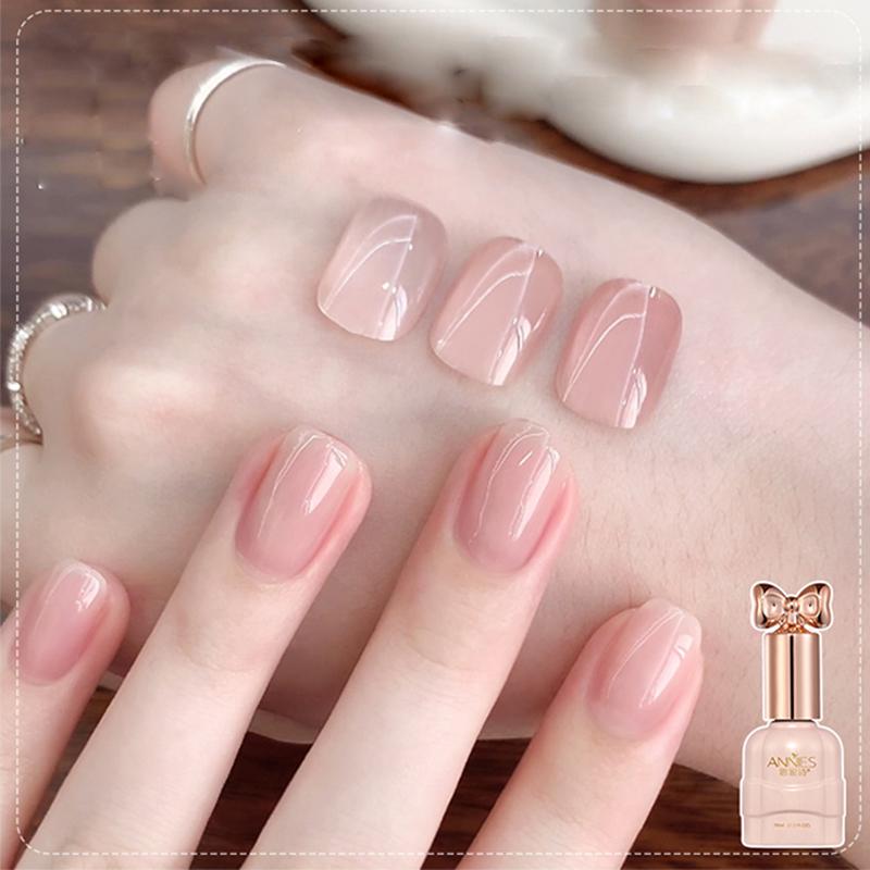 Gel Sơn Móng Tay Màu Nude Trong Suốt Băng, 10ml, Hàng Mới Về Năm 2024, Gel Thạch Phổ Biến Sơn Móng Tay, Cần Có Đèn UV Để Khô
