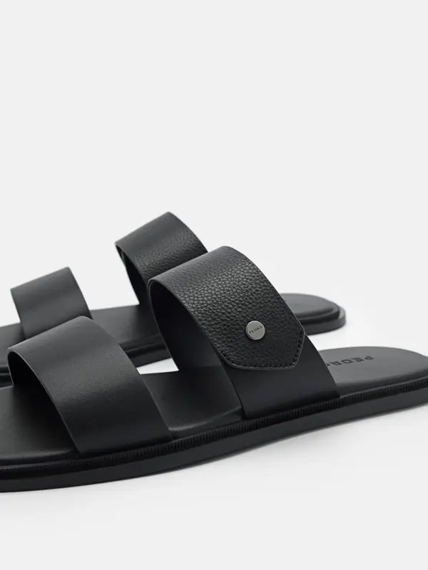PM038 SANDAL PRIA PEDRO ORIGINAL SENDAL SLIDE CASUAL BRANDED ASLI ORI HITAM BLACK 4