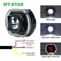 Gambar [HARGA SATUAN] MT-STAR - PD03 LASER PROJIE BILED MATRIX LASER 4.5 INCH BLUE LENS BODY BLACK TURBO FAN COOLING - PUTIH PUTIH SHROUD PUTIH DEVIL MERAH, LASER PUTIH dari MTSTAR INDONESIA Kota Administrasi Jakarta Barat 4 Tokopedia