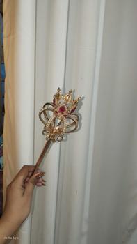 Product Review of Princess Wands Handheld Queen Masquerade Dress up Costume Scepter Pageant Glitter Scepter Wands Magic Wand Rhinestone Scepter from j**n 3