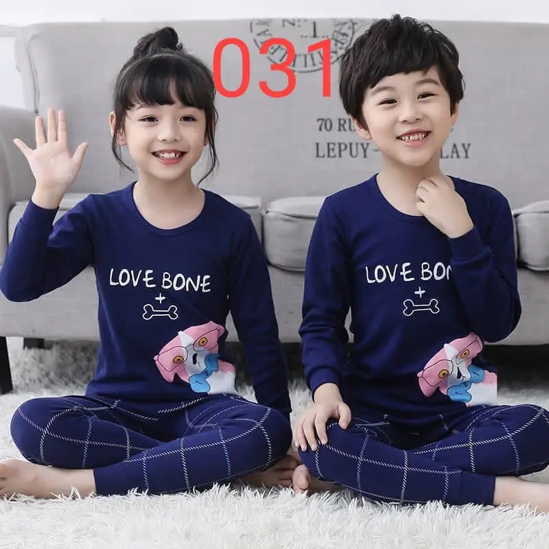 Cute kid's BAJU TIDUR PIYAMA SETELAN ANAK ( 1 THN - 10 THN ) Katun 3