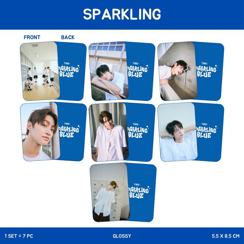 PHOTOCARD TWS TRY WITH US 2SISI 7 PCS KPOP UNOFFICIAL DOHOON HANJIN JIHOON KYUNGMIN SHINYU YOUNGJAE 2