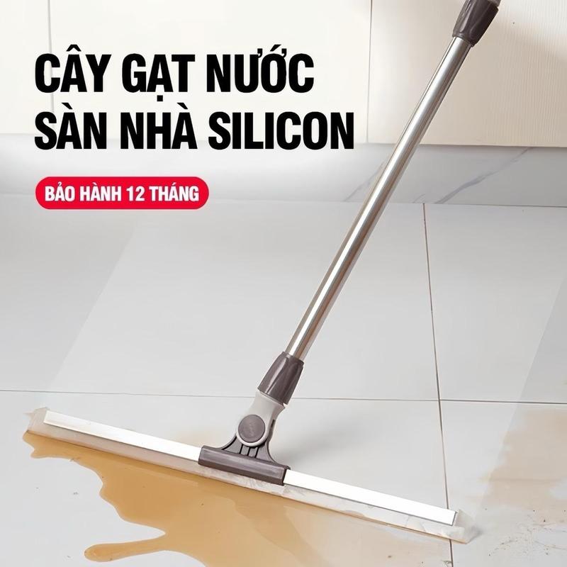 TẶNG 1 MÓC TREO-Cây Gạt Nước Sàn Nhà Silicon - Chổi Quét Sàn Đa Năng 55cm Tiết Kiệm Không Gian & Tiết Kiệm Thời Gian Dọn Dẹp Choiconhavesinh